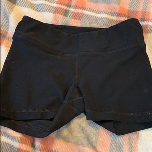 Black spandex shorts